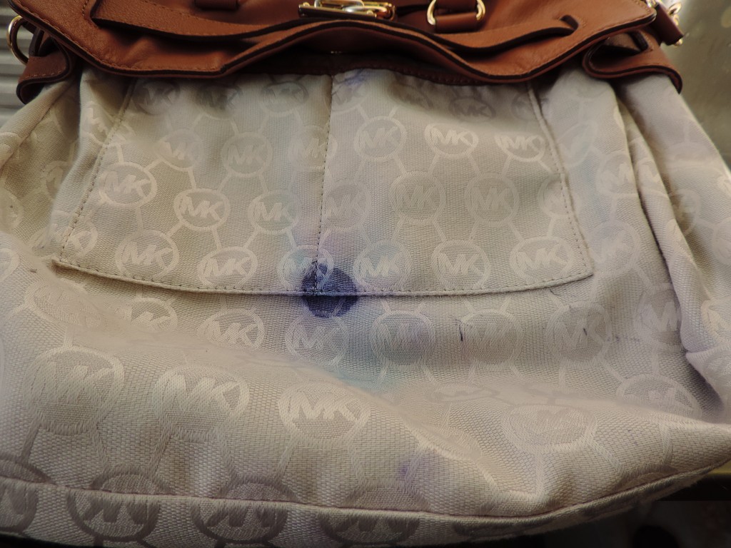stained purse